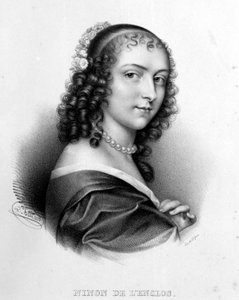 صورة آن "نينون" "من Enclos (أو Ninon de Lenclos أو Ninon de Lanclos بواسطة المدرسة الفرنسية