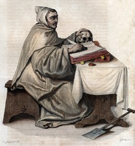 صورة أرماند جان لو بوثيلييه دي رانس (1626-1700) ، رئيس الدير الفرنسي ومؤسس Trappist Cistercians. بواسطة المدرسة الفرنسية