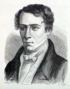 صورة لأوغستين فريسنل (1788-1827) ، عالم فيزياء فرنسي - في ألبوم العلوم ؛ علماء لامعون الاكتشافات العظيمة "" "1896. بواسطة المدرسة الفرنسية