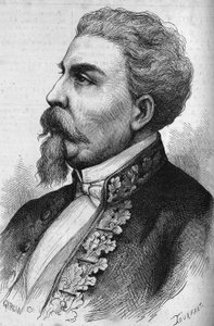 صورة لبينيديتو كايرولي (1825-1889) ، رجل دولة إيطالي. نقش في "" Le Monde Illustré "" رقم 1132 بتاريخ 7 ديسمبر 1878. بواسطة المدرسة الفرنسية