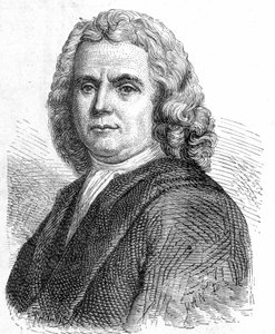 صورة لبويرهاف هيرمان (1668 - 1738) ، طبيب وكيميائي هولندي (مؤيد لميكانيك المعالجات) - في ألبوم العلوم ؛ علماء لامعون الاكتشافات العظيمة "" "1896. بواسطة المدرسة الفرنسية