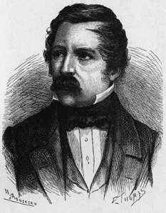 صورة لكارل (كارل) أوغست فون شتاينهيل (1801-1870) ، عالم فيزياء ألماني ، مخترع في مجال التلغراف - في ألبوم العلوم ؛ علماء لامعون الاكتشافات العظيمة "" "1896 بواسطة المدرسة الفرنسية