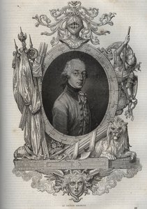صورة لتشارلز لويس من النمسا-تيشين (تشارلز لويس النمساوي تيشين) (1771-1847) (الأرشيدوق كارل فون أوستريتش) أرشيدوق النمسا ، دوق تيشين - الأرشيدوق تشارلز ، دوق تيشين - من "" الموسوعة الوطنية الجديدة "" بواسطة موريس لا شارست بواسطة المدرسة الفرنسية