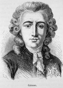 صورة شخصية لشارل ألكسندر دي كالون ، سياسي فرنسي (1734-1802) - في "" L'Histoire de France "" لهنري مارتن بواسطة المدرسة الفرنسية