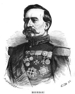 صورة تشارلز دينيس بورباكي (1816-1897) ، ضابط فرنسي. نقش في "Les Illustrations De L'armee Francaise de 1789 a 1880" بواسطة المدرسة الفرنسية