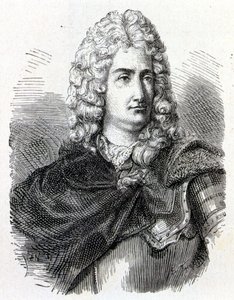 صورة لشارل فرانسوا دو فاي (دوفاي؟) (1698 - 1739) ، الكيميائي والفيزيائي الفرنسي - في ألبوم دي لا ساينس "" ؛ علماء لامعون الاكتشافات العظيمة "" "1896. بواسطة المدرسة الفرنسية