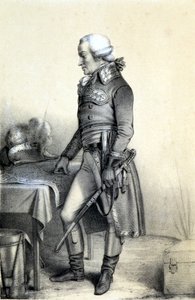 Portrait of Charles François du Périer dit Dumouriez (1739-1823), general français. - in “Galerie historique de la Revolution Française”” by Albert Maurin, ed. Paris 1843 بواسطة المدرسة الفرنسية
