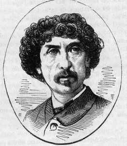 صورة للمهندس المعماري الفرنسي تشارلز غارنييه (1825-1898). نقش في "" Le Monde Illustré "" رقم 890 بتاريخ 2 مايو 1874. بواسطة المدرسة الفرنسية