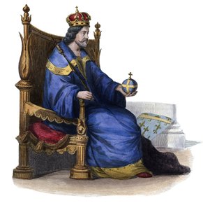 صورة تشارلز الأول من نابولي (تشارلز أنجو) (1227-1285) ، ملك صقلية. بواسطة المدرسة الفرنسية