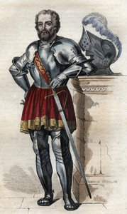 صورة لشيفالييه دي بايارد (1475-1524) ، جندي فرنسي. بواسطة المدرسة الفرنسية