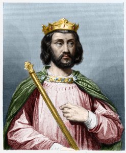 صورة لكلوتاير (كلوثير) الثالث (652 - 673) ، ملك نيوستريا وبورجوندي - في "" Histoire des Francais "" للافالي ، نقش ، بدون تاريخ. بواسطة المدرسة الفرنسية