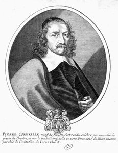 Portrait of Corneille. 19th century engraving. بواسطة المدرسة الفرنسية