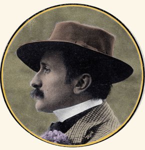 صورة شخصية للكاتب الفرنسي إدموند روستاند (1868-1918). بواسطة المدرسة الفرنسية