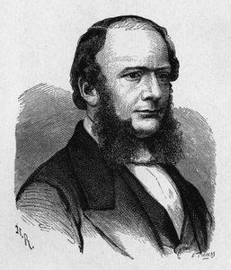 صورة شخصية لإرنست ويرنر فون سيمنز (1816 - 1892) ، مهندس وصناعي ألماني ، مؤسس الشركة التي أنشأت أول خط تلغراف أوروبي كبير ... - في "" ألبوم العلوم ؛ علماء لامعون الاكتشافات العظيمة "" "1896. بواسطة المدرسة الفرنسية
