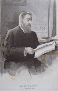 صورة يوجين بوبيل (1831-1907) ، من لا ريفو إيلوستري. 15 يونيو 1893 (نقش الألوان) بواسطة المدرسة الفرنسية