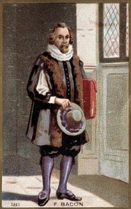 صورة لفرانسيس بيكون (1561-1626) ، رجل دولة وفيلسوف إنجليزي. بواسطة المدرسة الفرنسية