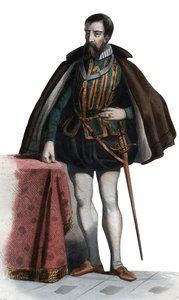 صورة لفرنسوا الأول دي لورين (1519-1563) ، دوق غيز ، دوق أومالي ، جندي فرنسي وسياسي. بواسطة المدرسة الفرنسية
