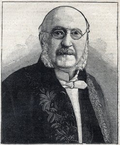 صورة لفرانسوا جول سويس ديت جول سيمون (1814-1896) ، الفيلسوف ورجل الدولة الفرنسي ، في "Le Petit Parisien" بواسطة المدرسة الفرنسية