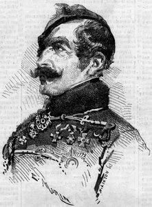 صورة لفرانز فون شليك (1789-1862) ، مارشال ، القائد العام للجيش النمساوي في إيطاليا أثناء Risorgimento عام 1859. نقش في "" Le Monde Illustré "" رقم 115 في 25 يونيو بواسطة المدرسة الفرنسية