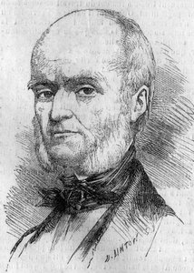 صورة لفريدريك ميليت (1796-1859) ، رسام المنمنمات الفرنسي. نقش في "" Le Monde Illustré "" رقم 133 بتاريخ 29 أكتوبر بواسطة المدرسة الفرنسية