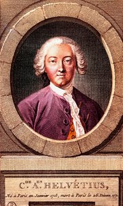 صورة للفيلسوف الفرنسي كلود أدريان هيلفيتيوس (1715-1771) ، نقش. 1772. بواسطة المدرسة الفرنسية