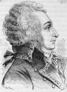 صورة للجنرال ألكسندر فيسكونت دي بوهارنيه (1760-1794) ، المتهم بالدفاع عن ماينز بشكل سيء في عام 1793 ، كان مقصلة - في فيلم "L'Histoire de France" بقلم هنري مارتن بواسطة المدرسة الفرنسية