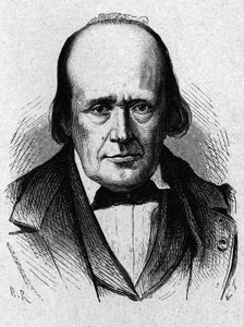 صورة هنري ميلن - إدواردز (1800 - 1885) ، عالم فيزيولوجي فرنسي - في ألبوم "" ألبوم de la Science ؛ علماء لامعون الاكتشافات العظيمة "" "1896. بواسطة المدرسة الفرنسية