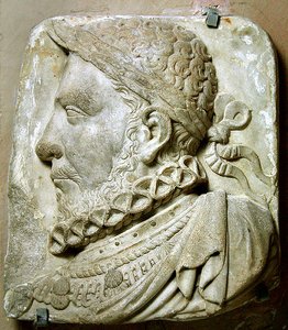 صورة هنري الثاني ملك فرنسا (رخام) بواسطة المدرسة الفرنسية
