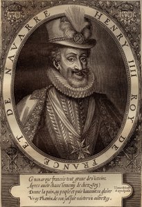 صورة هنري الرابع (1553-1610) ملك فرنسا - صورة هنري الرابع (1553-1610) ملك فرنسا - نقش القرن السابع عشر بواسطة المدرسة الفرنسية