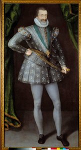 صورة لهنري الرابع ملك فرنسا (1553-1610) لوحة مجهولة من القرن السابع عشر. غرونوبل ، متحف الفنون الجميلة. - بورتريه هنري الرابع ملك فرنسا (1553-1610). لوحة مجهولة من القرن السابع عشر. متحف الفنون الجميلة ، غرونوبل ، فرنسا بواسطة المدرسة الفرنسية
