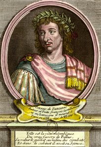 Portrait of Hercules Savinien by Cyrano de Bergerac (1619 - 1655) French writer. بواسطة المدرسة الفرنسية