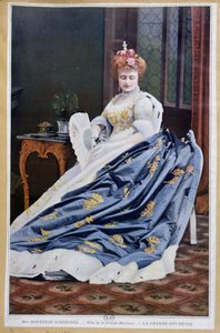 صورة لهورتنس شنايدر (1833-1920) في دور الدوقة الكبرى في لا غراندي دوقة دي جيرولشتاين بقلم جاك أوفنباخ (1819-90) ج .1887
