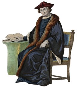 صورة لجاك أوغست (جاك أوغست) بريشة ثوانوس (1553-1617) ، مؤرخ فرنسي ، جامع كتب ورئيس برلمان باريس. رسم توضيحي من "" Le Plutarque Francais "" لإدمون مينيت بواسطة المدرسة الفرنسية