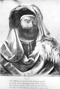 صورة جان فرانسوا شامبليون (1790-1832) بالزي الشرقي بواسطة المدرسة الفرنسية