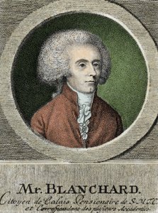 صورة جان بيير (جان بيير) بلانشارد (1753-1809) ، رائد الطيران الفرنسي. بواسطة المدرسة الفرنسية