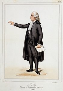 Portrait of Jean Sylvain Bailly (1736 - 1793) - in “” Collection de costumes, armes et meubles pour la histoire de la revolution francaise et de l
