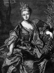 صورة لجين بيكو ، كونتيسة (أو مدام) لباري (1743-1793) ، آخر عشيقة لويس الخامس عشر ، في سيريس ، إلهة الزراعة. نقش في "تاريخ الدعارة والفجور في شعوب العالم من العصور القديمة وحتى يومنا هذا" للدكتور ت. بواسطة المدرسة الفرنسية
