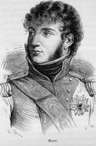 صورة ليواكيم مراد (1767 - 1815) - في "" تاريخ فرنسا "لهنري مارتن بواسطة المدرسة الفرنسية