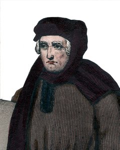 صورة لجون Froissart (1337-1404) ، المؤرخون الفرنسيون في فرنسا في العصور الوسطى. بواسطة المدرسة الفرنسية