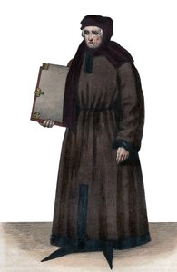 صورة لجون Froissart (1337-1404) ، المؤرخون الفرنسيون في فرنسا في العصور الوسطى. بواسطة المدرسة الفرنسية