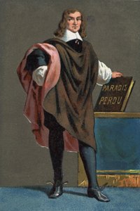 صورة لجون ميلتون ، شاعر إنجليزي وكاتب مقالات (1608-1674) بواسطة المدرسة الفرنسية