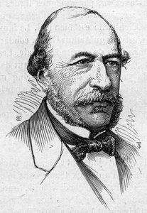 صورة لجوزيف أوتران (1813-1877) ، شاعر وأكاديمي فرنسي. نقش في "" Le Monde Illustré "" رقم 883 بتاريخ 14 مارس 1874. بواسطة المدرسة الفرنسية