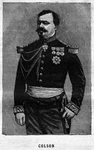 صورة جوزيف إميل كولسون (1821-1870) الجنرال الفرنسي. نقش في "Les Illustrations De L'armee Francaise de 1789 a 1880" بواسطة المدرسة الفرنسية