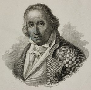 صورة جوزيف ماري تشارلز ، المسمى جاكار (1752-1834) ، النساج الفرنسي ومخترع نول الجاكار ، نقش بواسطة Guadagnini بواسطة المدرسة الفرنسية