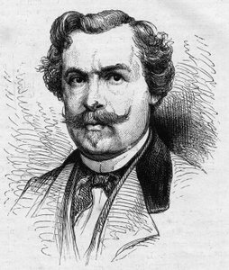 صورة لجول دي جونكور (1830-1870) ، كاتب فرنسي. نقش في "" Le Monde Illustré "" رقم 690 بتاريخ 2 يوليو 1870. بواسطة المدرسة الفرنسية