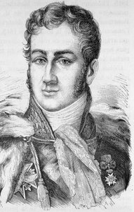 صورة لجول دو بوليجناك ، سياسي فرنسي (1780 - 1847) - في "L'Histoire de France" "هنري مارتن بواسطة المدرسة الفرنسية
