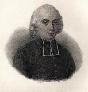 صورة شخصية لعالم الزراعة وعالم النبات الفرنسي لابي روزير (1734-1793). في "Portraits des Hommes Useful" بواسطة المدرسة الفرنسية