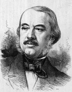 صورة ليون لايا (1810-1872) ، الكاتب المسرحي الفرنسي. نقش في "" Le Monde Illustré "" رقم 805 بتاريخ 14 سبتمبر 1872. بواسطة المدرسة الفرنسية