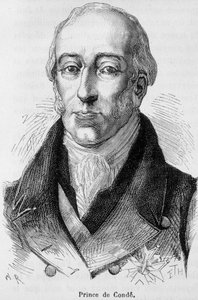 صورة لويس الخامس جوزيف دي بوربون كوندي (1736-1818) ، أمير كوندي الثامن ، رجل الحرب الفرنسي - في "L'Histoire de France" "" هنري مارتن بواسطة المدرسة الفرنسية