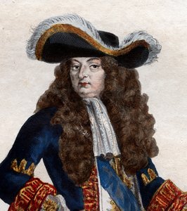 صورة لويس الرابع عشر الفرنسي (1638-1715) ، ملك فرنسا. بواسطة المدرسة الفرنسية